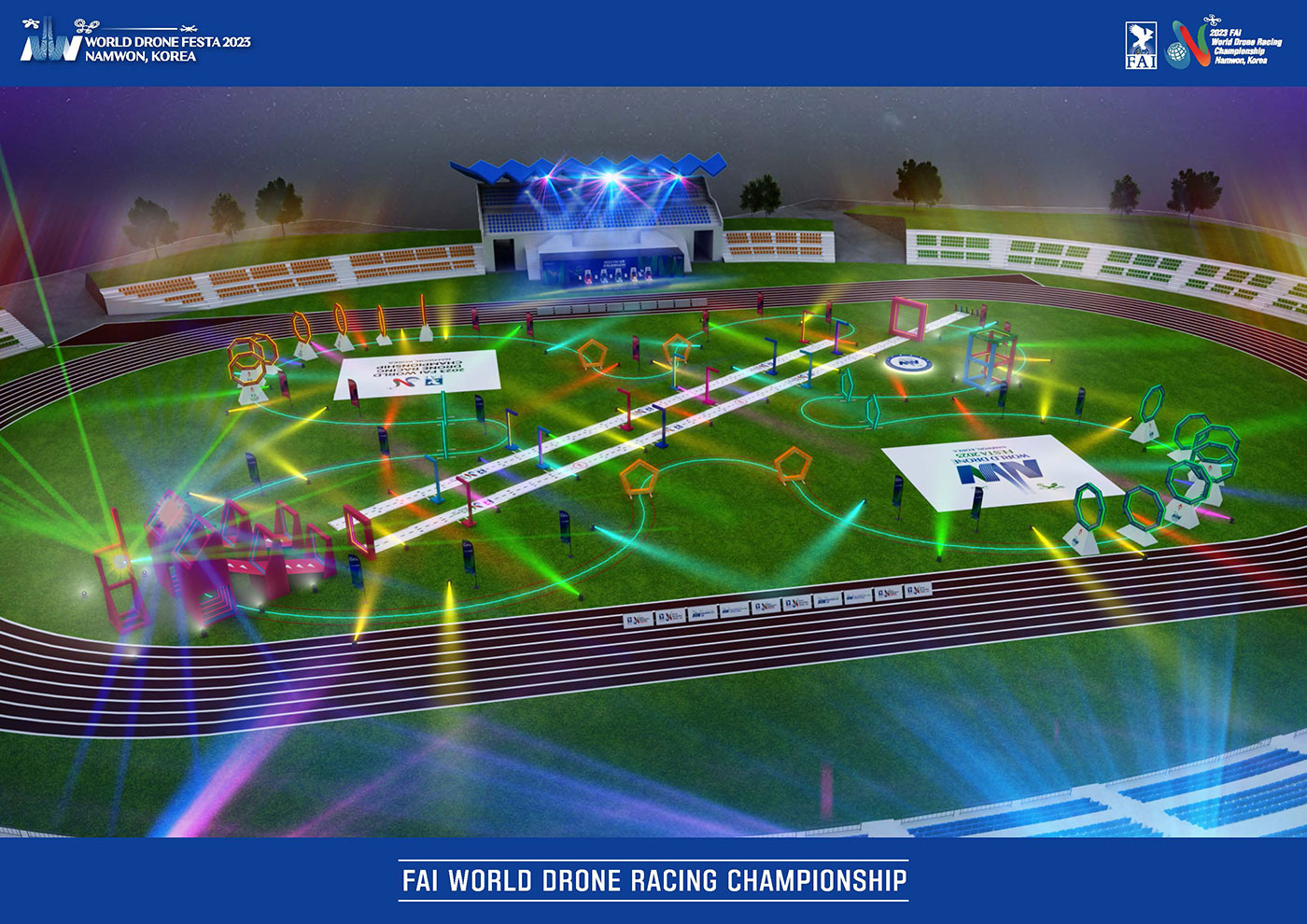 2023 FAI World Drone Racing Championship Racing Course